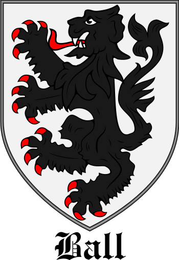 Ball family crest