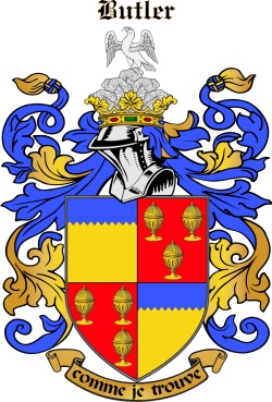 BUTLER family crest