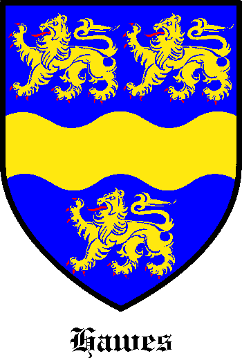 HAWES family crest
