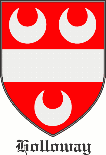 Hollway family crest Hollway family crest