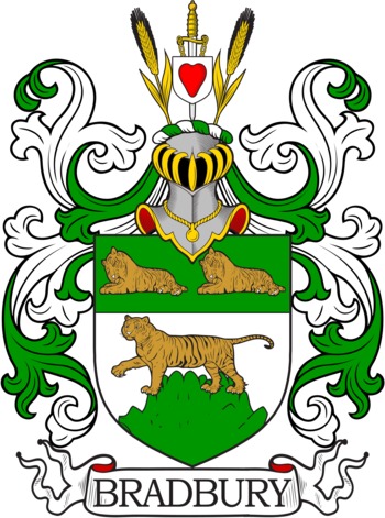 BRADBURY family crest