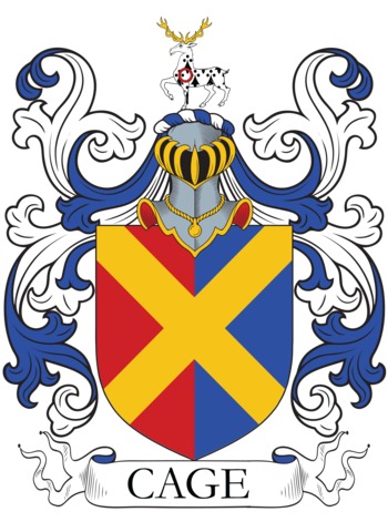 Cage family crest