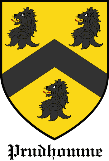 Prudhomme family crest