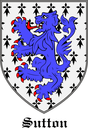 Sutton family crest Sutton family crest